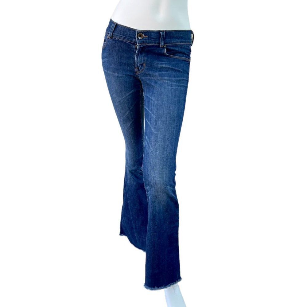 J BRAND Lovestory Flare Leg Jeans Falcon Medium Wash Denim, $228 Size 27 x 29